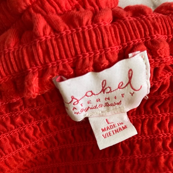 Isabel Maternity by Ingrid & Isabel red shirt Sleeve Maxi Sundress - Picture 5 of 6